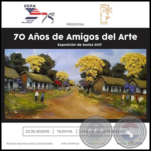 70 aos de Amigos del Arte - Exposicin de Socios 2017 - Martes, 22 de Agosto de 2017